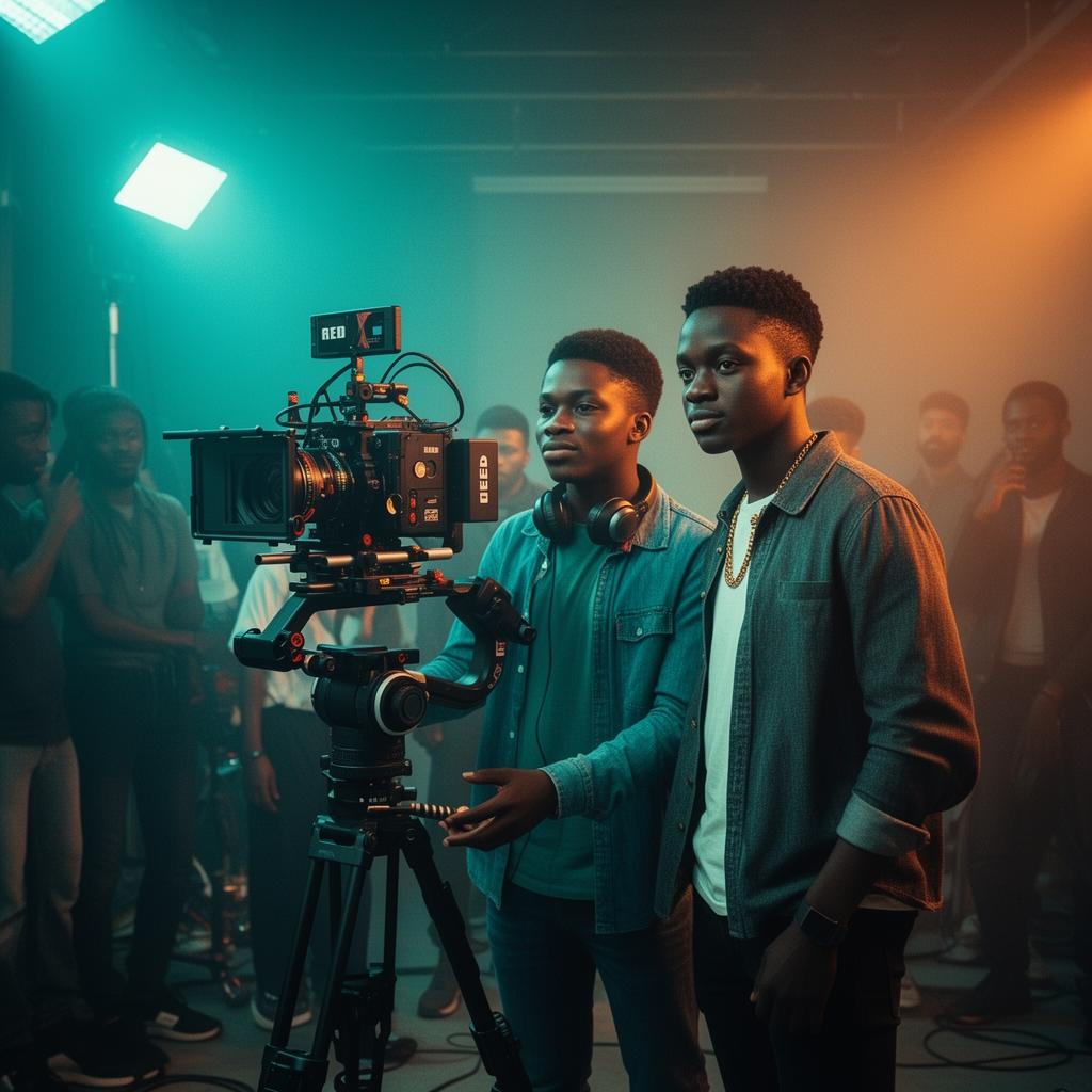 Directors & DPs captured in production